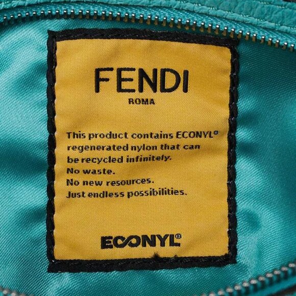 Fendi Green Nylon Convertible Multipocket Belt Baguette Bag - Picture 10 of 12